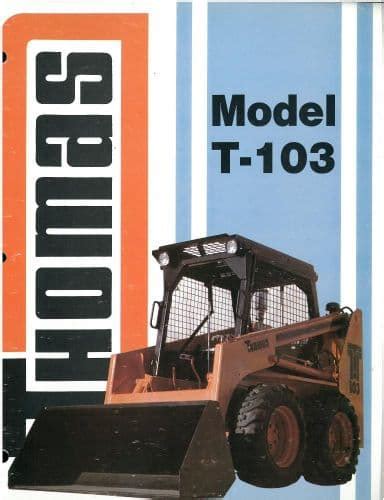 thomas t103 skid steer for sale|thomas skid steer dealer.